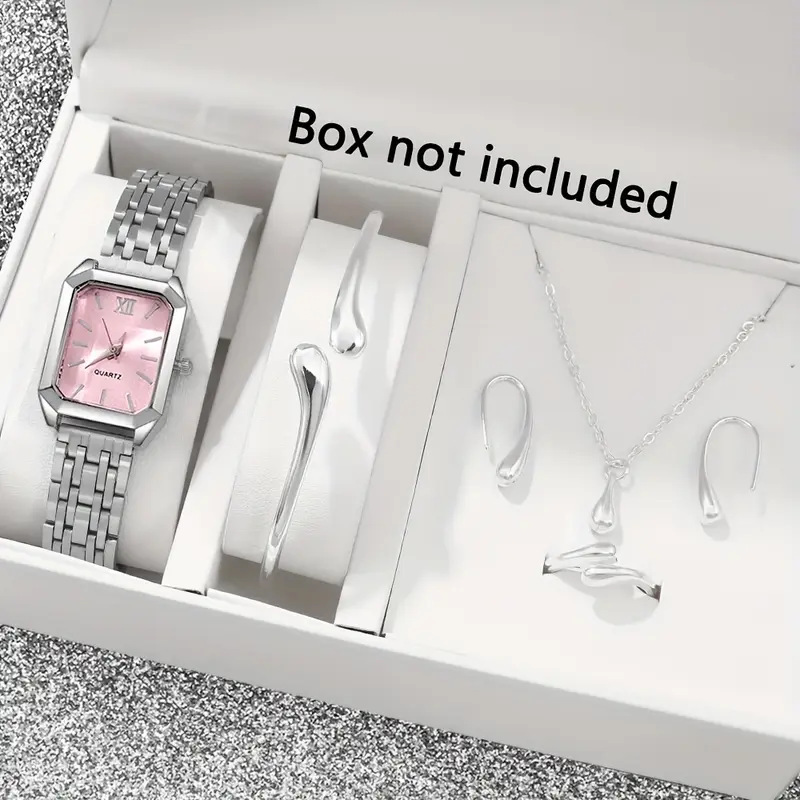 Silver shell pink set-without box