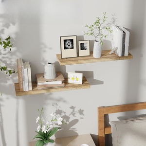 Kệ nổi cho trang trí tường mộc mạc khai hoang kệ gỗ nặng nhiệm vụ treo tường kệ với khung vô hình Bộ 2 - Product Image 5