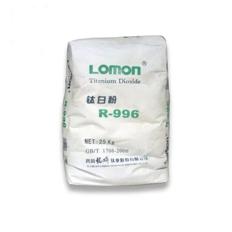 Lomon R996 rutil Titanium dioksida putih bubuk bahan TiO2 untuk pelapis/cat/tinta/plastik/kertas harga bagus