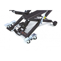 OEM 500KG 1100LB Cric hydraulique pneumatique en acier pour moto, certifié CE, cric à ciseaux, plateforme de levage pneumatique pour réparation automobile