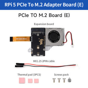 Placa PCIe a M.2 (E) con placa adaptadora de ventilador de refrigeración 8Gbps Compatible con NVME M.2 SSD tamaño 2230 2242 para Raspberry <span class=keywords><strong>Pi</strong></span> 5 - Product Image 6