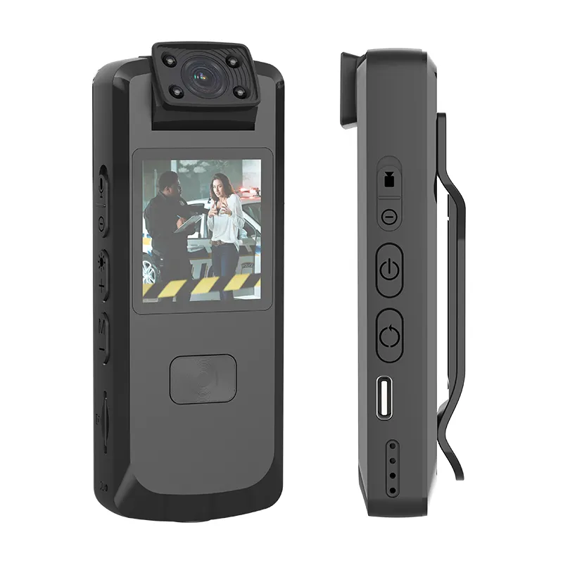 Mini Body Camera 1080P Draagbare Small Body Versleten Cam Draagbare Pocket Videorecorder Met 180 Graden Draaibare Lens