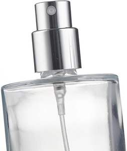 Bouteilles de parfum vides en verre de luxe de 50ml 100ml Bouteille de parfum rechargeable ronde transparente Bouteille de parfum vaporisateur de 50ml - Product Image 2