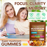 Acentiallabs Gummies aux champignons complexes et Ashwagandha, Gummies aux champignons magiques biologiques