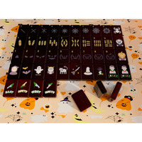 Mahjong américain 160 tuiles en acrylique gravées avec motifs citrouille, fantôme et chauve-souris – Jeu de table amusant pour Halloween et réunions de famille
