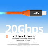 Cable Usb3.2 Gen2 de 7m PD100W Carga rápida 20Gbps Cámara de datos tipo C con todas las funciones de alta velocidad Cable de disparo en línea Enlace VR
