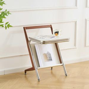 <span class=keywords><strong>Mesa</strong></span> auxiliar de sofá <span class=keywords><strong>tipo</strong></span> hogar muebles de tablero de partículas con marco de metal simple moderno - Product Image 2