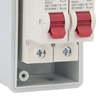 Boîte de Protection étanche IP65 2 voies MCB Rail DIN couvercle Transparent disjoncteur de puissance boîte de jonction de Distribution extérieure