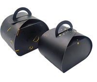 OEM/ODM Luxus recycelte flache Falt schachtel UV-Beschichtung und Goldfolie prägung mit Griff