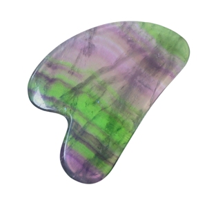 Herramienta Gua Sha en Forma de Corazón de Fluorita, Piedra Natural para Masaje Facial y Cuidado de la Piel, Más Vendida - Product Image 5