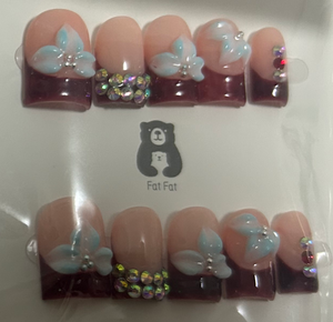 <span class=keywords><strong>Faux</strong></span> ongles à presser FatFat faits main, forme canard bébé, style européen carré - Product Image 4