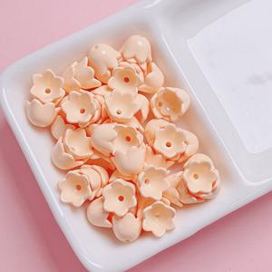 Cute Style <b>Baking</b> Paint Acrylic Bell Orchid Through-Hole <b>Bead</b> DIY Mobile Phone HangingBag Accessories <b>Bead</b> - Product Image 5