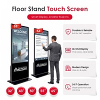 Écran tactile publicitaire Android, lecteur multimédia, logiciel d'affichage publicitaire, lecteur LCD sur pied, kiosque numérique