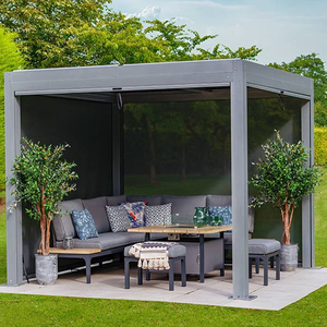 Fabricación de perfil de aluminio para carpa de pabellón de pérgola a prueba de viento e impermeable Gazebo portátil Gazebo - Product Image 5