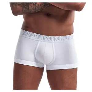 Calzoncillos Bóxer clásicos para hombre, ropa interior, sin costuras, con Logo personalizado