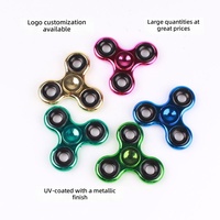 Fidget Spinners Personalizados con Logotipo de Dibujos Animados en 3D, Fidget Spinner de Plástico Barato para Dedos, Fidget Spinner Metálico con Impresión
