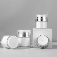 Bonne qualité 	 Échantillon gratuit 	 Ensemble de flacons et pots airless haut de gamme pour sérum et crème, pour soins du visage