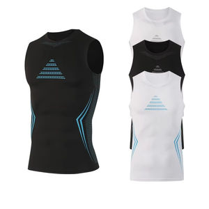 Kaos Kompresi Tank Pria Cepat Kering, Kaos Fitness Lapisan Dasar, Rompi Basket, Atasan Olahraga Gym Lari, Pakaian Olahraga Luar Ruangan - Product Image 1