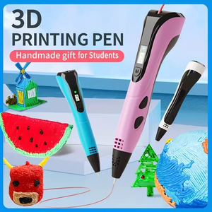 ปากกา 3 มิติ อัตโนมัติ สีฟ้า สำหรับเด็ก รุ่น 3D Magic PRO พร้อมตลับหมึก 160 เมตร หลายสี ลายสัตว์ ตัวเครื่องทำจากพลาสติกทนทาน - Product Image 4