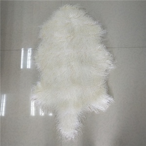 China Factory Wholesale Long Hair Premium Tibet Schaffelle Schaffell Mongolian Sheepskin Lammfell Mongolian Lamb <strong>Fur</strong> - Product Image 5