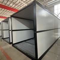 Maison conteneur pliable en gros, construction rapide, pliage facile, bureau préfabriqué, camp, dortoir, cabane