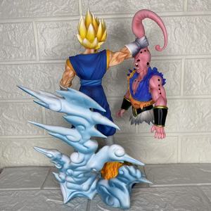 Vente en gros 30cm Dragon <span class=keywords><strong>DBZ</strong></span> Vegetto <span class=keywords><strong>Vegeta</strong></span> VS <span class=keywords><strong>Majin</strong></span> Buu Dessin Animé PVC Figure Lumière - Product Image 2