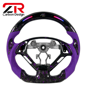 <span class=keywords><strong>Volant</strong></span> de voiture sport en fibre de carbone forgée, personnalisé, avec LED RPM améliorées pour Infiniti <span class=keywords><strong>G25</strong></span> G37 G35 Ex25 Ex35 G37S G37X - Product Image 1