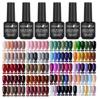Vernis à ongles en gel Quengel OEM de haute qualité, 120 couleurs, 15 ml, fournisseur professionnel de produits pour ongles, gel UV, étiquette privée, gel à ongles personnalisé gratuit
