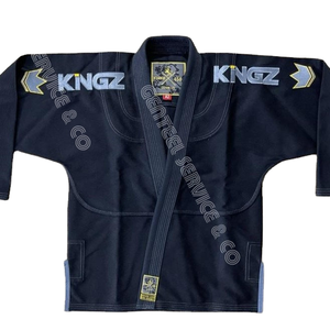 Kimono de Jiu Jitsu Brasileño Negro Personalizado, Uniforme de Alta Calidad con Bordado Frontal, 100% Algodón Resistente de 450g, Mejores Precios - Product Image 1