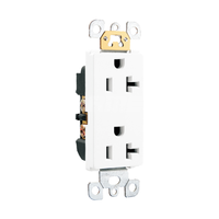 Enchufe NEMA 5-15R 5-20R con Puerta Protectora TR, Enchufe Americano de Tres Clavijas, Enchufe de Pared GFCI, Accesorios para Enchufes Industriales, Tipo de Bloqueo