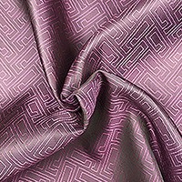 Tissu Brocart Polyester Prix de Gros pour Robe Traditionnelle, Tissu Brocart Jacquard Motif Fleur de Loquat pour Doublure de Costume