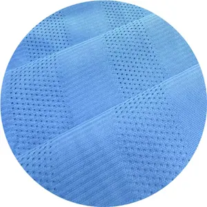 Дышащая ткань с птичьим глазом для спортивной футболки баскетбольная форма сетчатая ткань 100% полиэстер вязаный 120 г/м2