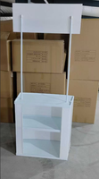 Stand promotionnel en PP de haute qualité, portable, pliable, léger, double couche, vitrine, table d'inscription pour événements