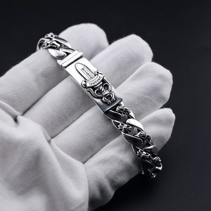 Bracciale alla Moda in Argento <span class=keywords><strong>925</strong></span> con Croce Cubana per <span class=keywords><strong>Uomo</strong></span> e Donna - Product Image 3