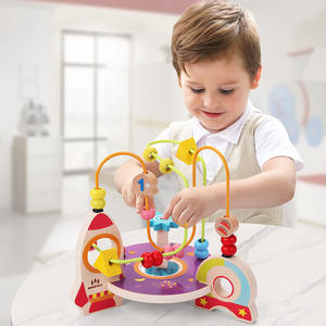 Bambini all'ingrosso Montessori giocattoli di legno perline labirinto cerchi intorno perline Puzzle giocattoli <span class=keywords><strong>matematica</strong></span> <span class=keywords><strong>apprendimento</strong></span> precoce giocattoli educativi in legno - Product Image 3