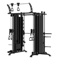 Machine Smith pour musculation à usage commercial avec croisement de câbles pour entraînement complet du corps - Équipement de fitness unisexe en acier au carbone
