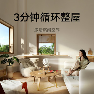 Ventilateur de bureau Xiaojia avec moteur DC, fonction oscillante, blanc, pour usage domestique - Product Image 3