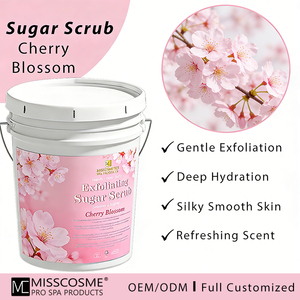 Gommage au sucre professionnel nourrissant et exfoliant pour les pieds, 5 gallons, haute fragrance, avec logo personnalisé, pour salons d'Europe - Product Image 1