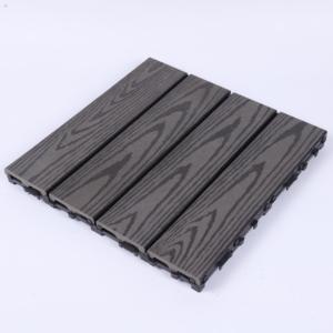 Dalles de terrasse en WPC à faire soi-même, anti-corrosion, antioxydantes, dalles de sol extérieures avec matériau en bois-plastique pour l'extérieur - Product Image 3