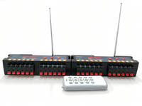 BC12r-9V 12 Kanal Sistem Pengapian Kembang Api Nirkabel dengan Remote Kontrol, Dapat Diprogram, dan Pengapian Berurutan Cepat