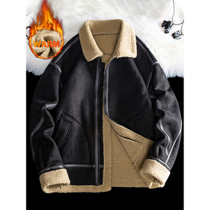 Cappotti da moto corazzati da moto in pile giacca protettiva con Zip giacca da uomo - Product Image 1