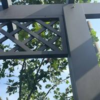 Gazebo moderne en aluminium sur mesure avec écran décoratif, prix d'usine, pavillon en métal à toit rigide pour cour arrière
