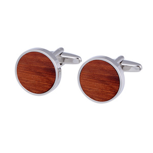 Quantité minimale de commande bas pour hommes beau cadeau d'affaires de boutons de manchette en bois de palissandre - Product Image 1