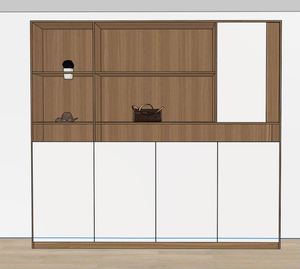 Armoires de classement en bois MDF modernes de luxe, bibliothèque multifonctionnelle, grande capacité pour la maison, la chambre à coucher, l'appartement, le bureau, l'hôpital - Product Image 1