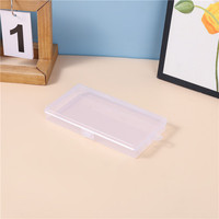 Boîte d'emballage vide en plastique transparent pour composants électroniques, boîte de rangement pour fournitures de bureau et étiquettes de classement