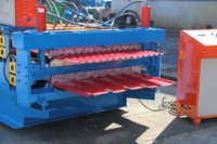 Machine de Formage de Rouleaux Double Couche Métallique, Onduleuse pour Tôles, Machine de Fabrication de Tôles de Toiture IBR et de Tuiles