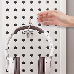 Agujero Placa Estante de pared Estante Exhibición de metal Herramientas de hardware de almacenamiento Tablero colgante universal Pared - Product Image 3