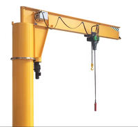 Grue à flèche pivotante haute efficacité de 5 tonnes, 360° °   Tourneur avec palan électrique pour atelier