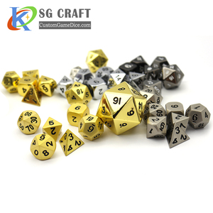 Nhà Sản Xuất Tùy Chỉnh In Logo Thường Xuyên Xúc Xắc Thiết Lập Sáng Bóng Bạc Kim Loại Titan Từ khoá <span class=keywords><strong>10000</strong></span> Xúc Xắc - Product Image 6