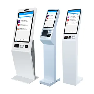 21,5-Zoll-Bestellkiosk Self-Service-Touchscreen-Rechnungs zahlungs kiosk mit Thermo druckers canner Qr-Code